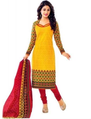 Cotton Printed Salwar Suits, Size : Medium, Small, XL, Large