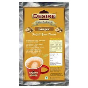 Desire Ginger Instant tea Premix, Packaging Size : 50g, 100g, 200g