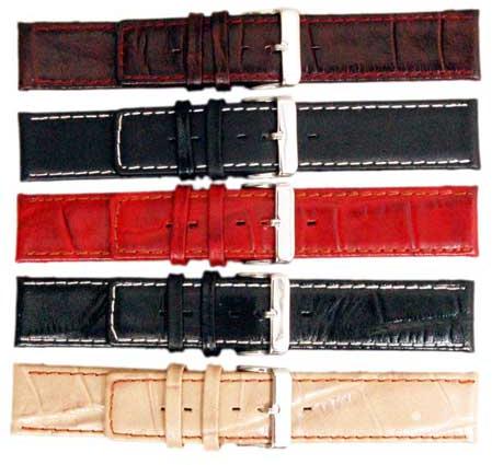 Plain Stitched Leather Watch Straps