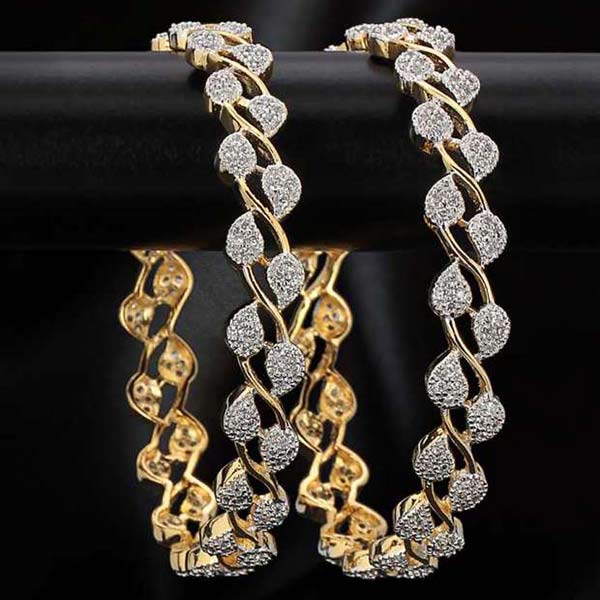 Padmawati Fashion House Gold Plated American Diamond Beatuiful Bangles
