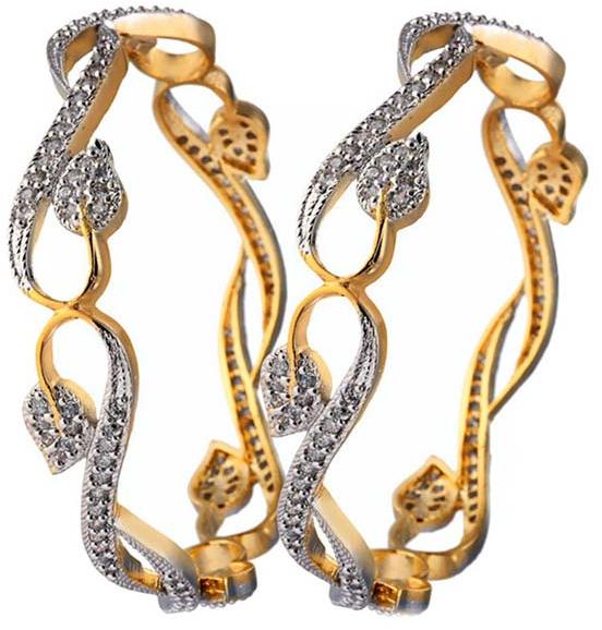 Penny Jewels Americon Diamond Bangle Set, Size : 2.4, 2.6, 2.8