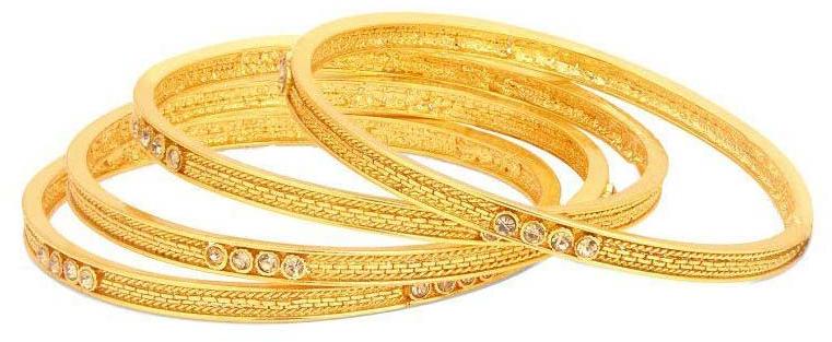 Penny Jewels Gold Plated Copper Bangle Set