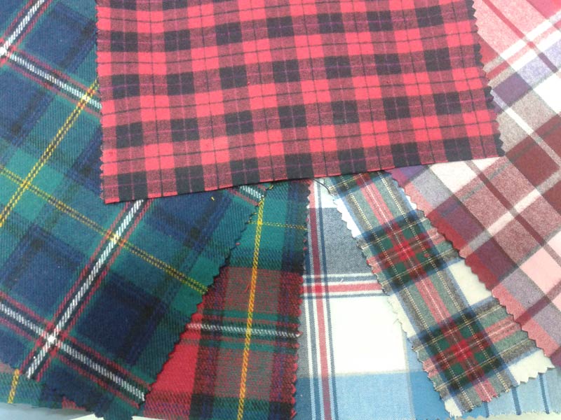 Cotton Checks Twill Fabrics