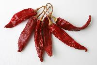 red dried chillies