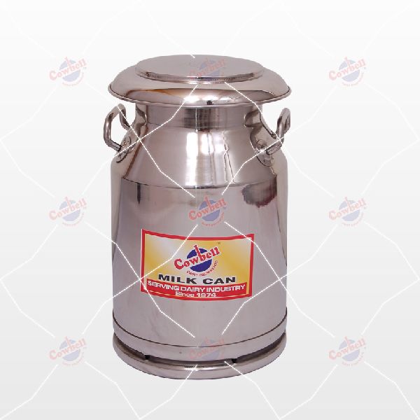 20 Ltr Cowbell Stainless Steel Milk Can