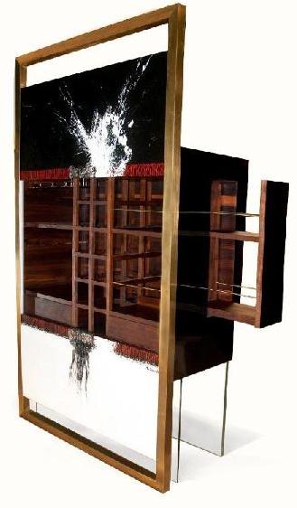Solid Teak Wood Bar Cabinet, Size : 1250mm x 1025mm x 420 mm