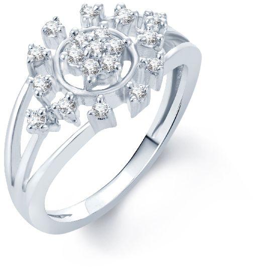 Pissara Bewitching Rhodium Plated CZ Ring