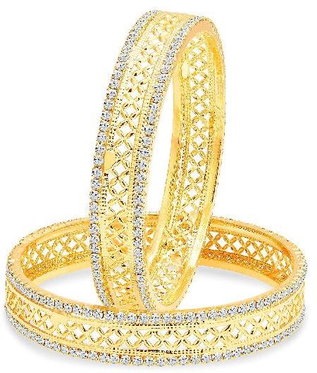 Sukkhi Angelic Gold Plated AD Bangle For Women