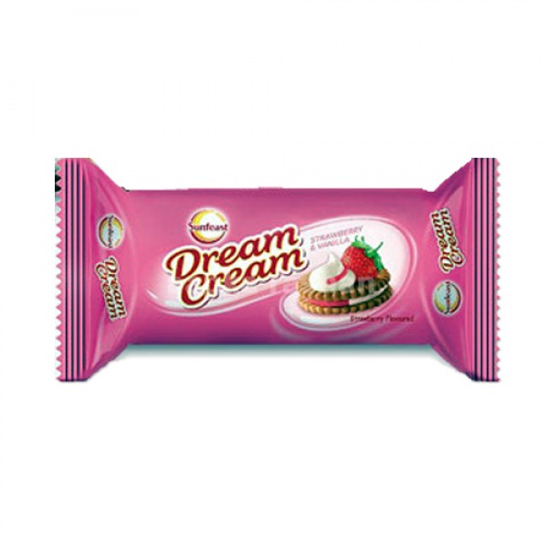 Cream Strawberry Vanilla biscuit