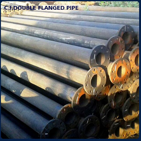 C I Double Flanged Pipe, Shape : Round