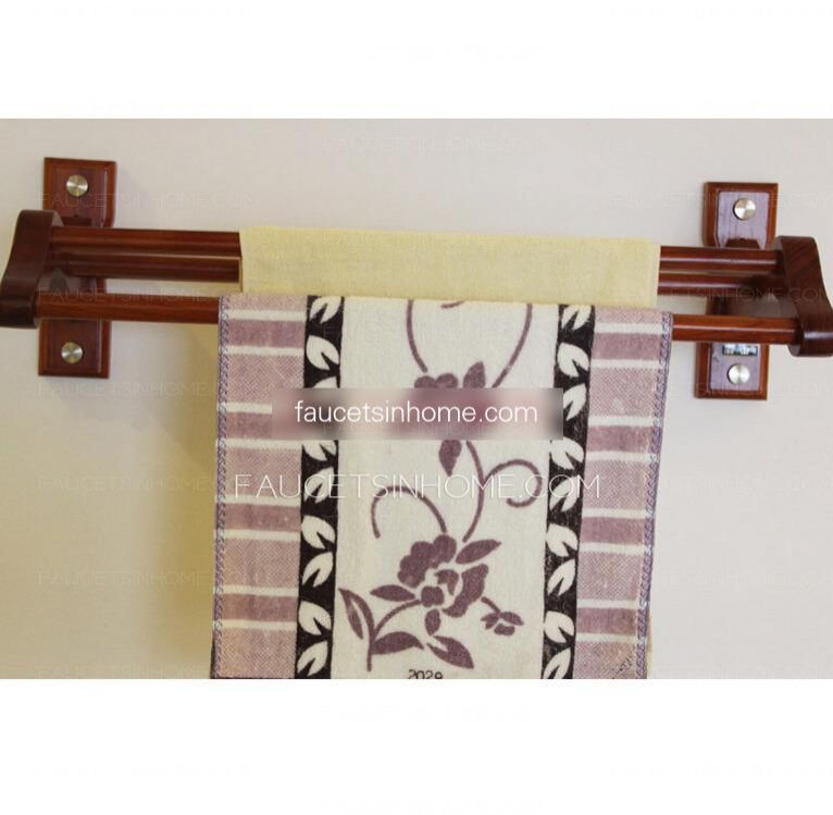 Decorative Wood Rustic Towel Bars for Bathroom