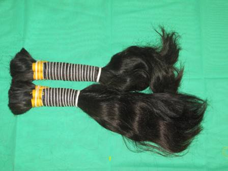 Natural Colour Straight Bulk Indian Human Hair