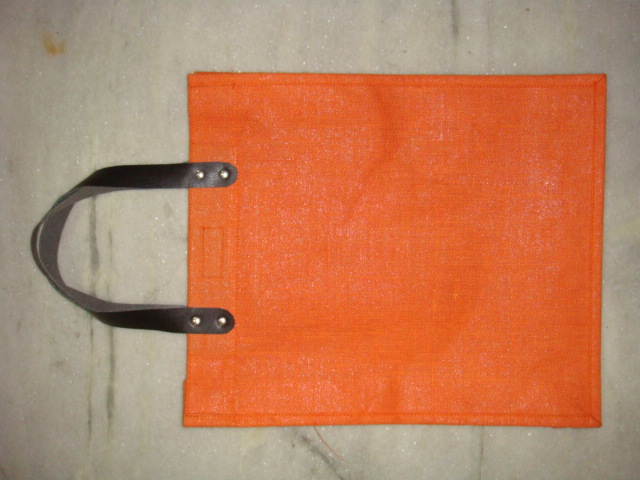 Dyed Cotton Bag With Rexine Handle, Color : panton