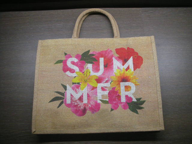 Floral Printed Jute Bags