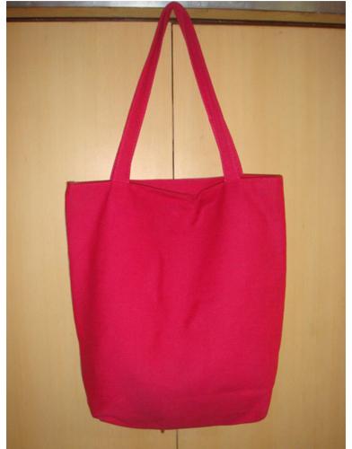 pink cotton bag