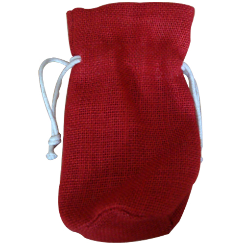 RED JUTE POUCH BAG, Color : PANTON