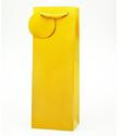 Yellow color jute one bottle bag