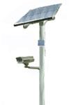 Solar camera pole