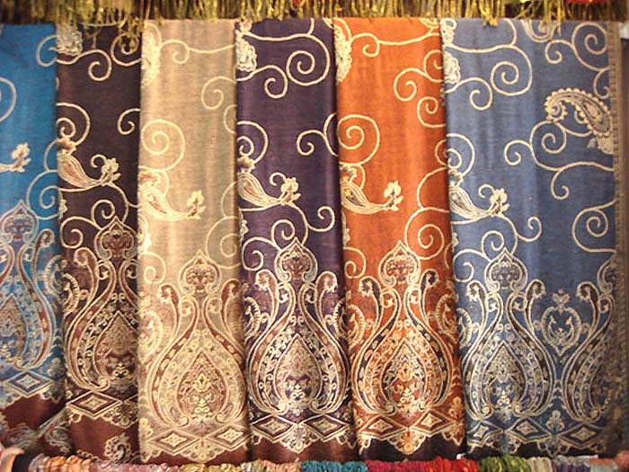 Embroidered woolen shawls, Size : 100x200 Cm