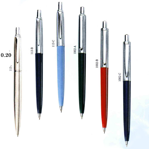 MBP  - 113  Retractable Half Metal Ballpoint Pen