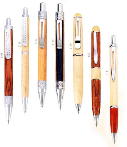 WP - 1105-1111 Natural Wooden Ballpoint Pens