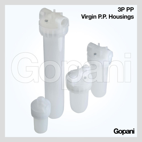 3P PP Virgin Polypropylene Filter Housings