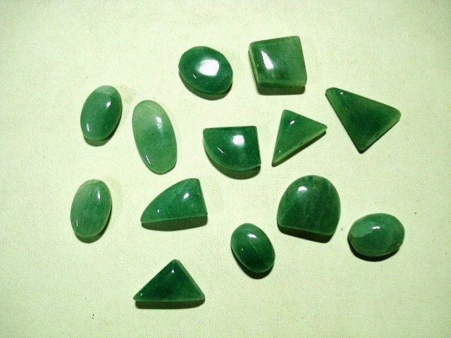 Jade gemstone cabochons