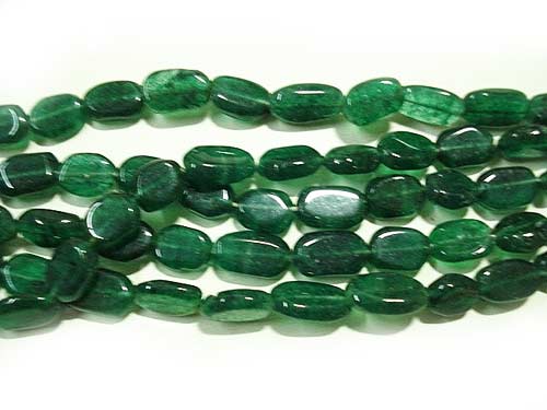 Mica Jade Oval Beads