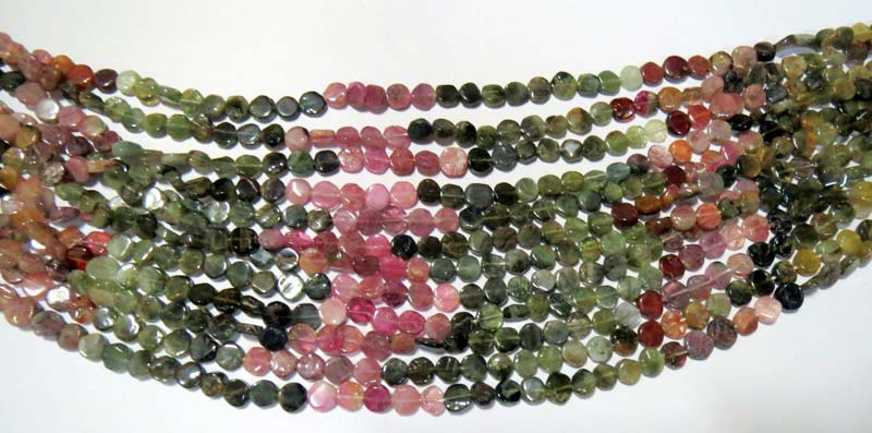 Multi Tourmaline Loose Stone Beads