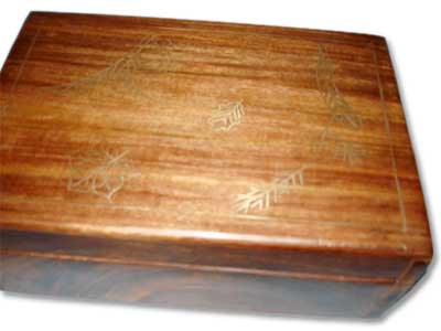 Wooden Tea Box (Item No. W 2051)