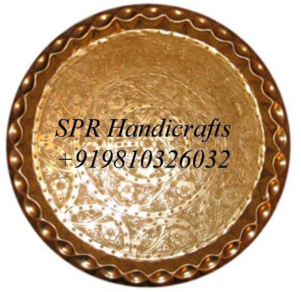 SPR Handicrafts Round Golden Thal