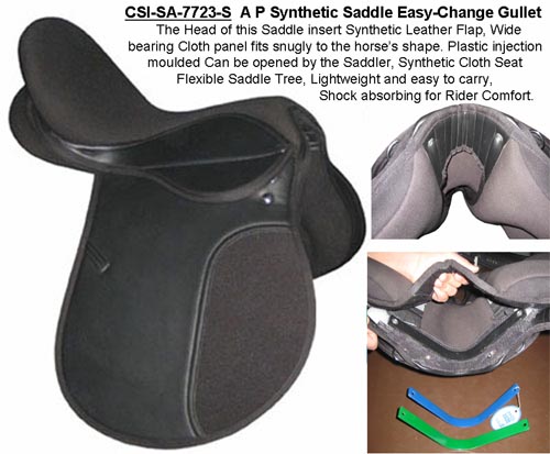 All Purpose Synthetic Saddle with Changeable Gullet