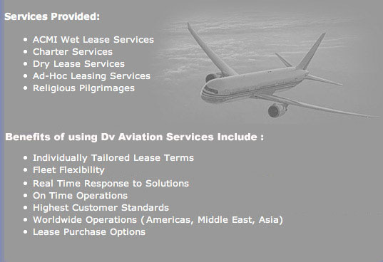 aircraft leasing services