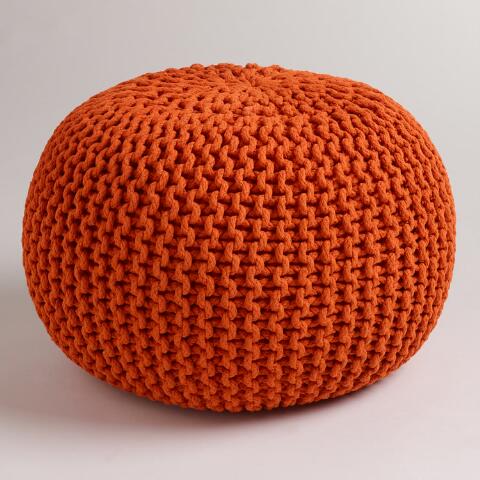 Cotton Knitted Poufs