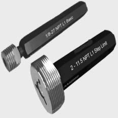 Gcr15 Steel NPT Thread Plug Gauges, for Industrial Use, Color : Black