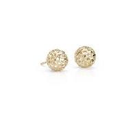 yellow gold studs earring