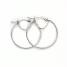 9ct White Gold 20mm Sparkle Twist Creole Earrings