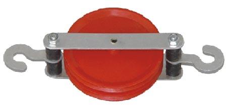 TD Double Parallel Plastic Pulley, Length : 50mm
