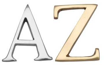 Brass Alphabet Letters (A 181)