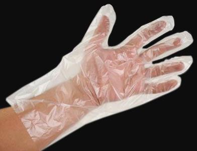 Plastic Disposable Hand Gloves, for Beauty Salon, Cleaning, Examination, Food Service, Light Industry