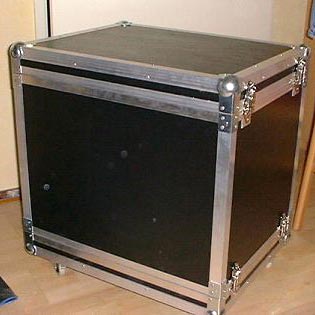 Square Polished Wooden Flight Cases