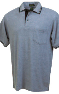 Trimmed Pique Pocket Polo Shirts