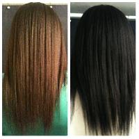 Natural black hair dye