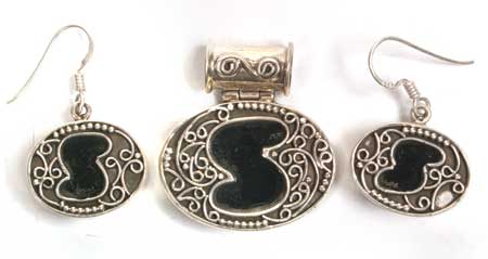 Sterling Silver Pendant Set: 6463