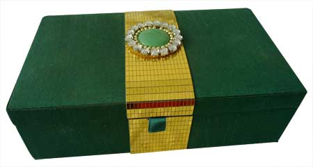 Silk Fabric Wooden Box