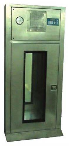Polished Aluminium Cleanroom Pass Box, Color : Grey-Golden