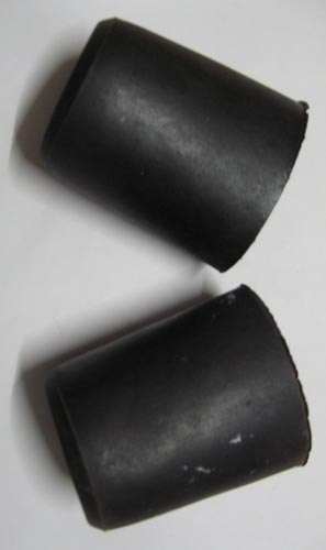 Round PVC End Caps 01, Color : Black