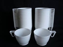 Plastic tea cups