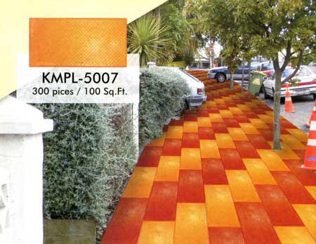 Concrete Paver Stone (KMPL-5005), for Landscaping, Size : 12x4inch