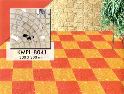 Non Polished Concrete Sidewalk Slab (KMPL-8041), for Construction Use, Pattern : Dotted